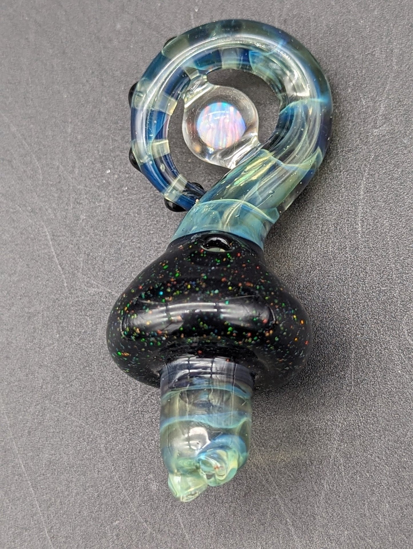 Mako Glass Dichro Tentacle Spinner Carb Cap - Meech Madness Smoke Shop
