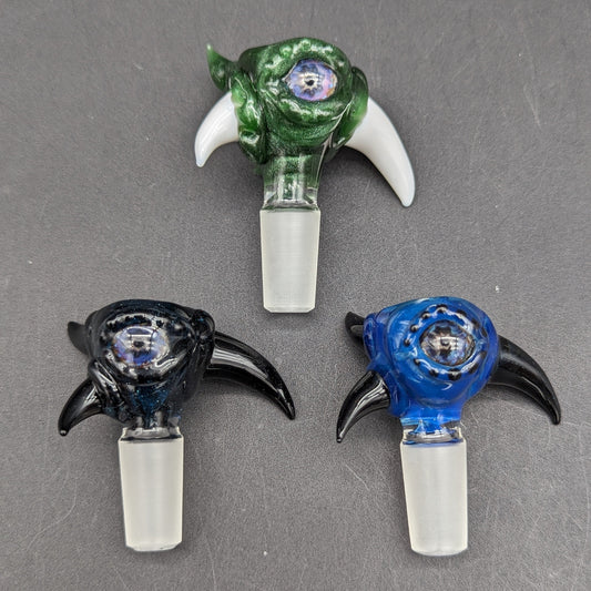 Mako Glass Goblin Creatures w/ Horns 14m Herb Slide-Meech Madness Smoke Shop