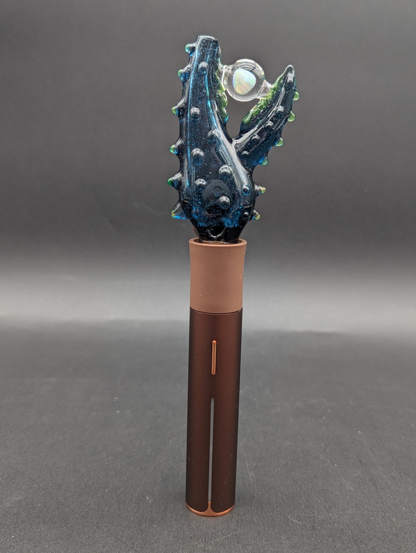 Mako Glass Puffco Pivot Mouthpiece | Opal Crab Claw-Avernic Smoke Shop
