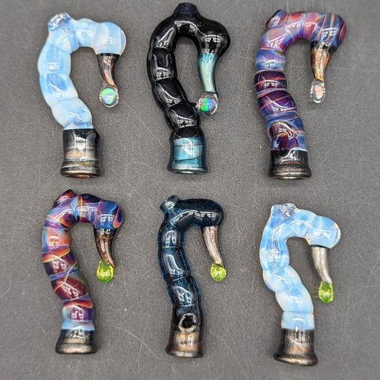 Mako Glass Puffco Pivot Mouthpiece | Scorpion Tail-Avernic Smoke Shop