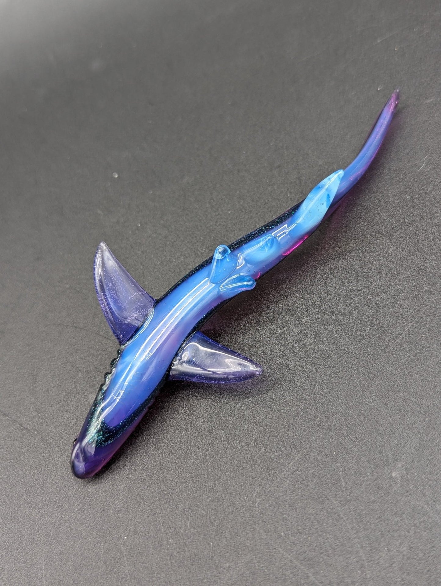 Mako Glass Thresher Shark Dabber - Meech Madness Smoke Shop