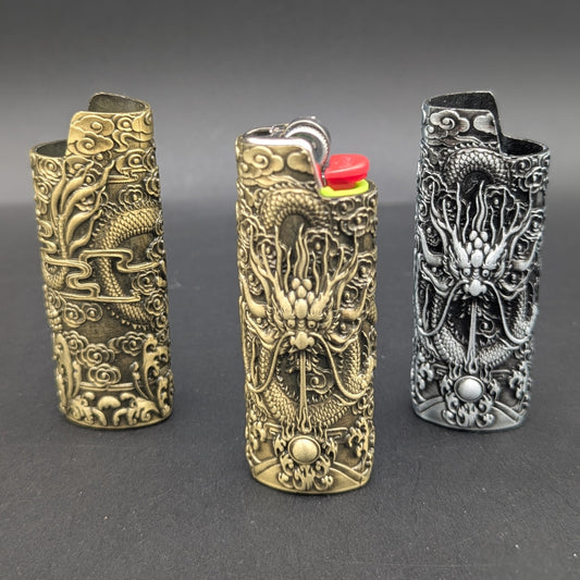 Metal Dragon BIC Lighter Sleeve-Avernic Smoke Shop