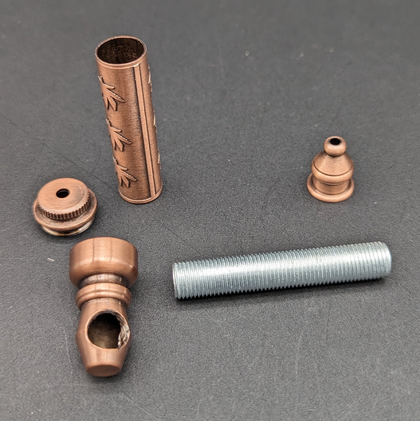 Metal Weed Etched Pipes w/ Screen-Avernic Smoke Shop