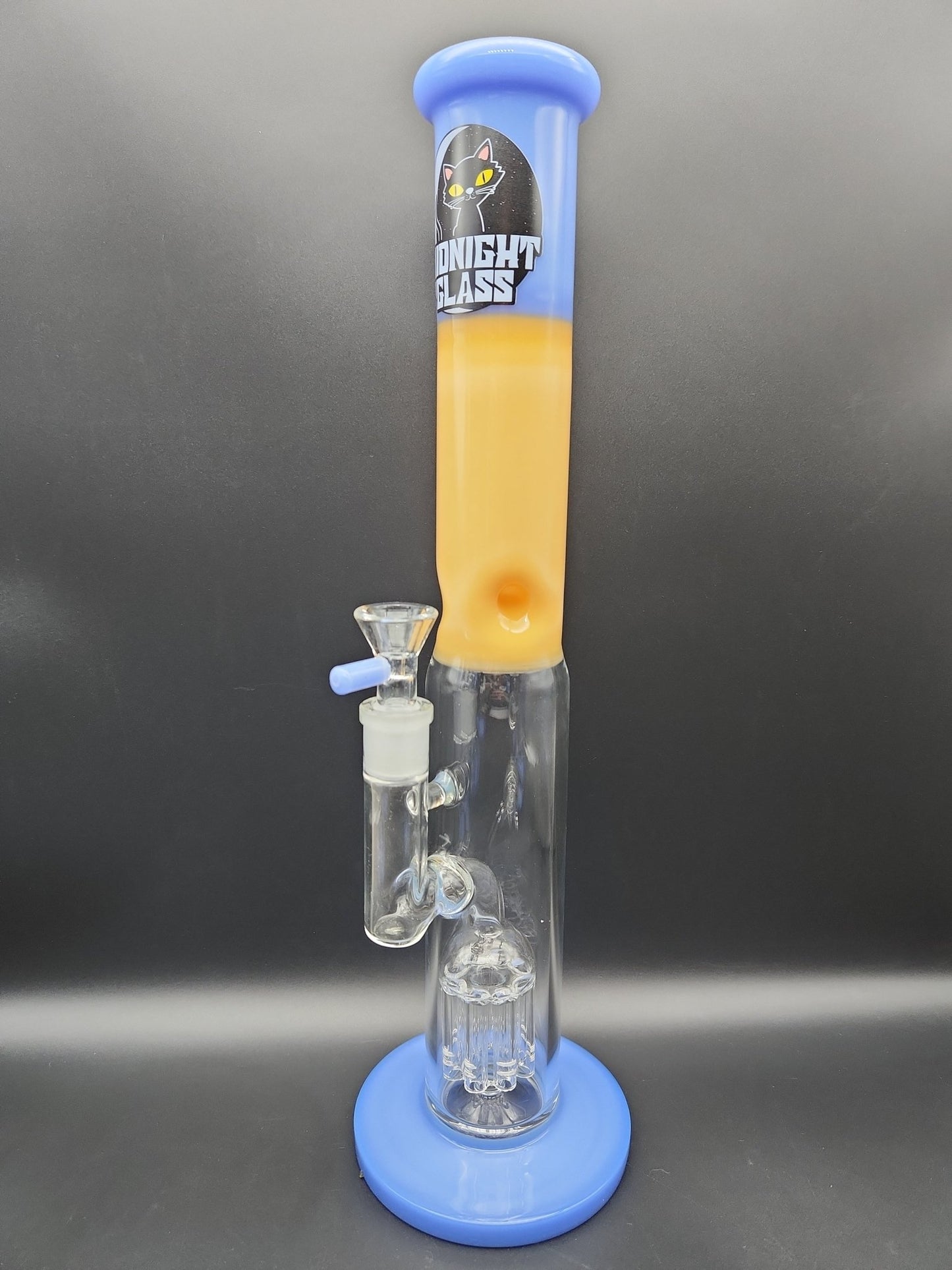 Midnight Glass 14.5" Straight Tube w/ Tree Perc - Meech Madness Smoke Shop
