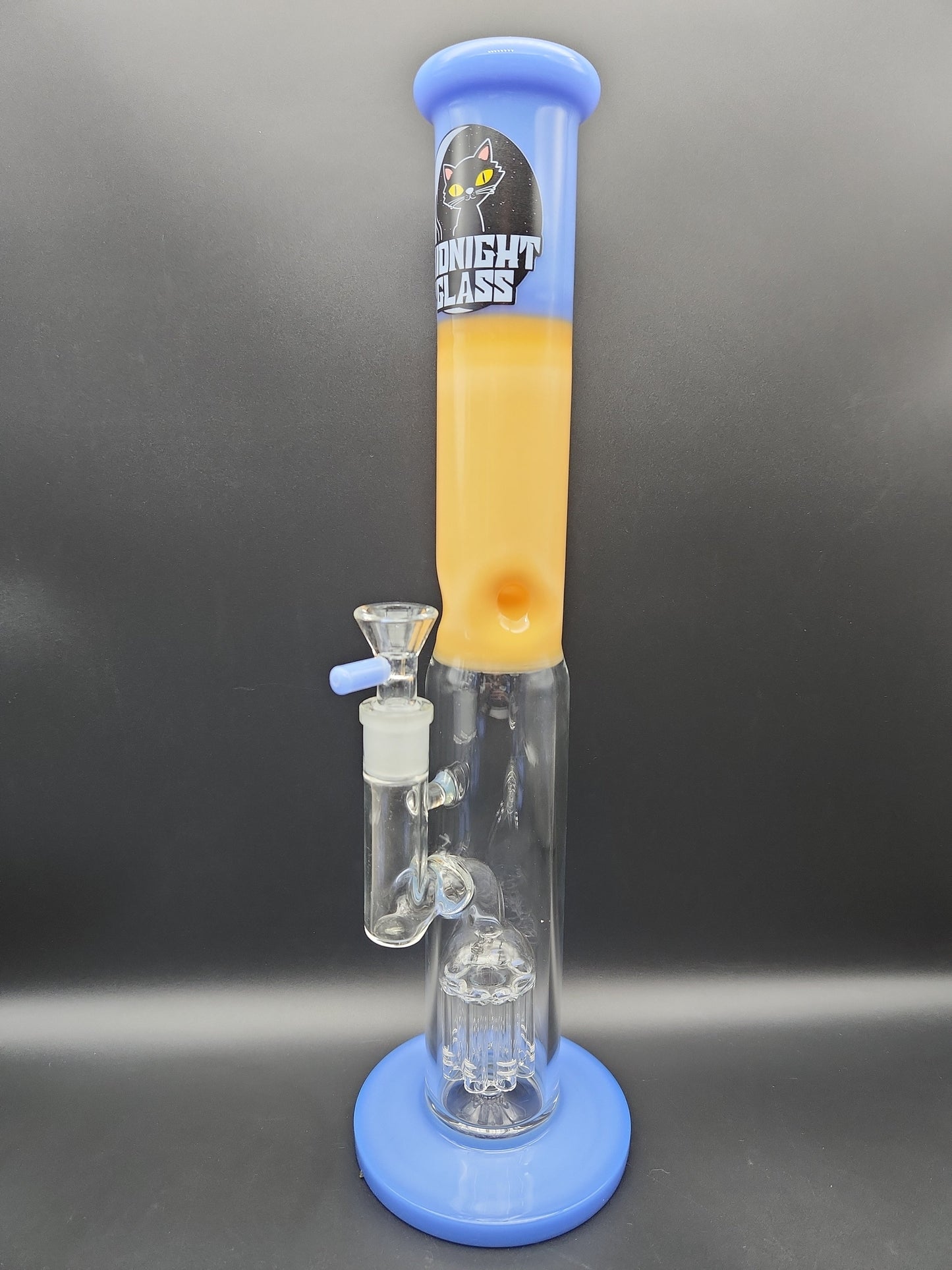 Midnight Glass 14.5" Straight Tube w/ Tree Perc-Avernic Smoke Shop