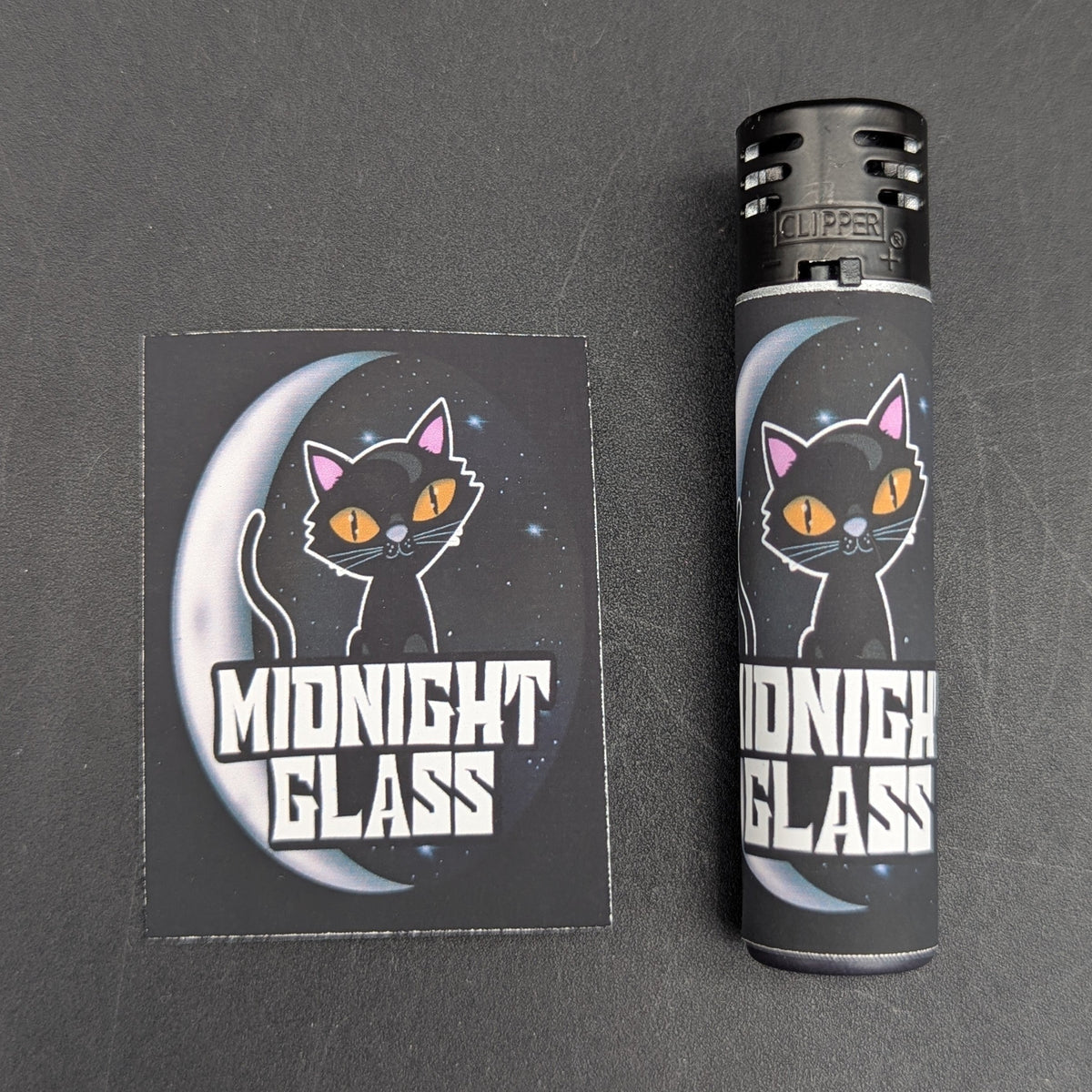Midnight Glass Clipper Lighter Wraps-Meech Madness Smoke Shop