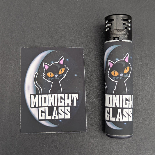 Midnight Glass Clipper Lighter Wraps-Meech Madness Smoke Shop