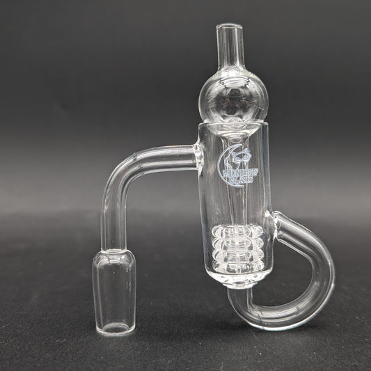 Midnight Quartz Diamond Knot Loop Banger 14mm-Avernic Smoke Shop