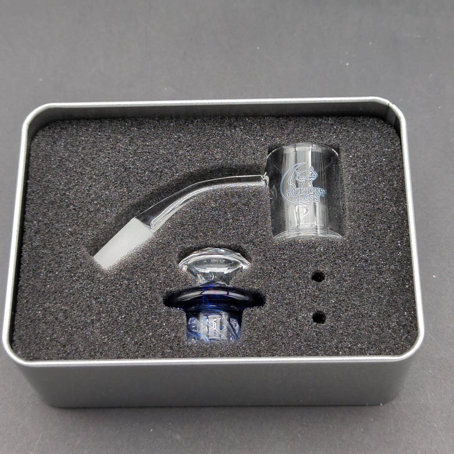 Midnight Quartz XL Banger Vortex Set 14mm 45 Degrees-Avernic Smoke Shop