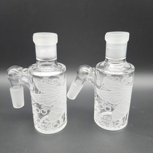 Milkyway Glass "Bee Hive" Dry Ash Catcher 14mm-Avernic Smoke Shop