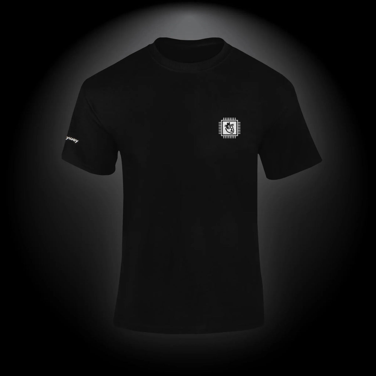Milkyway Glass Heart Microschip Tshirt-Meech Madness Smoke Shop
