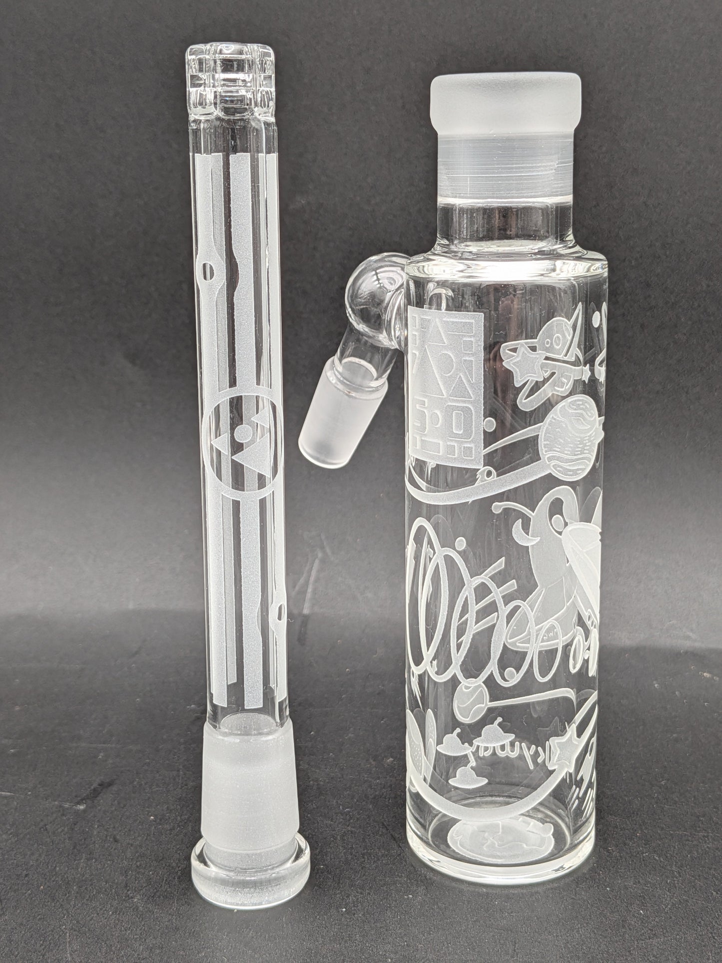 Milkyway Glass "Space Odyssey" 14mm 45° Wet Ash Catcher-Avernic Smoke Shop