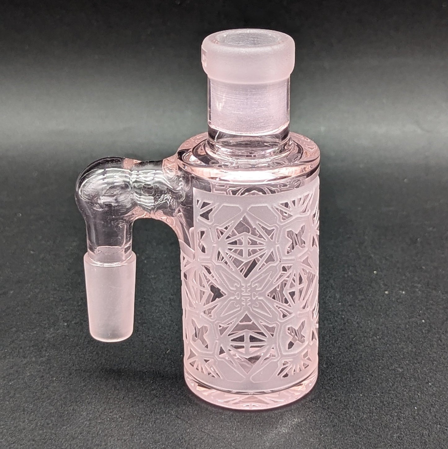 Milkyway Glass "X - Morphic: EVO" Dry Ash Catcher 14mm Pink - Meech Madness Smoke Shop