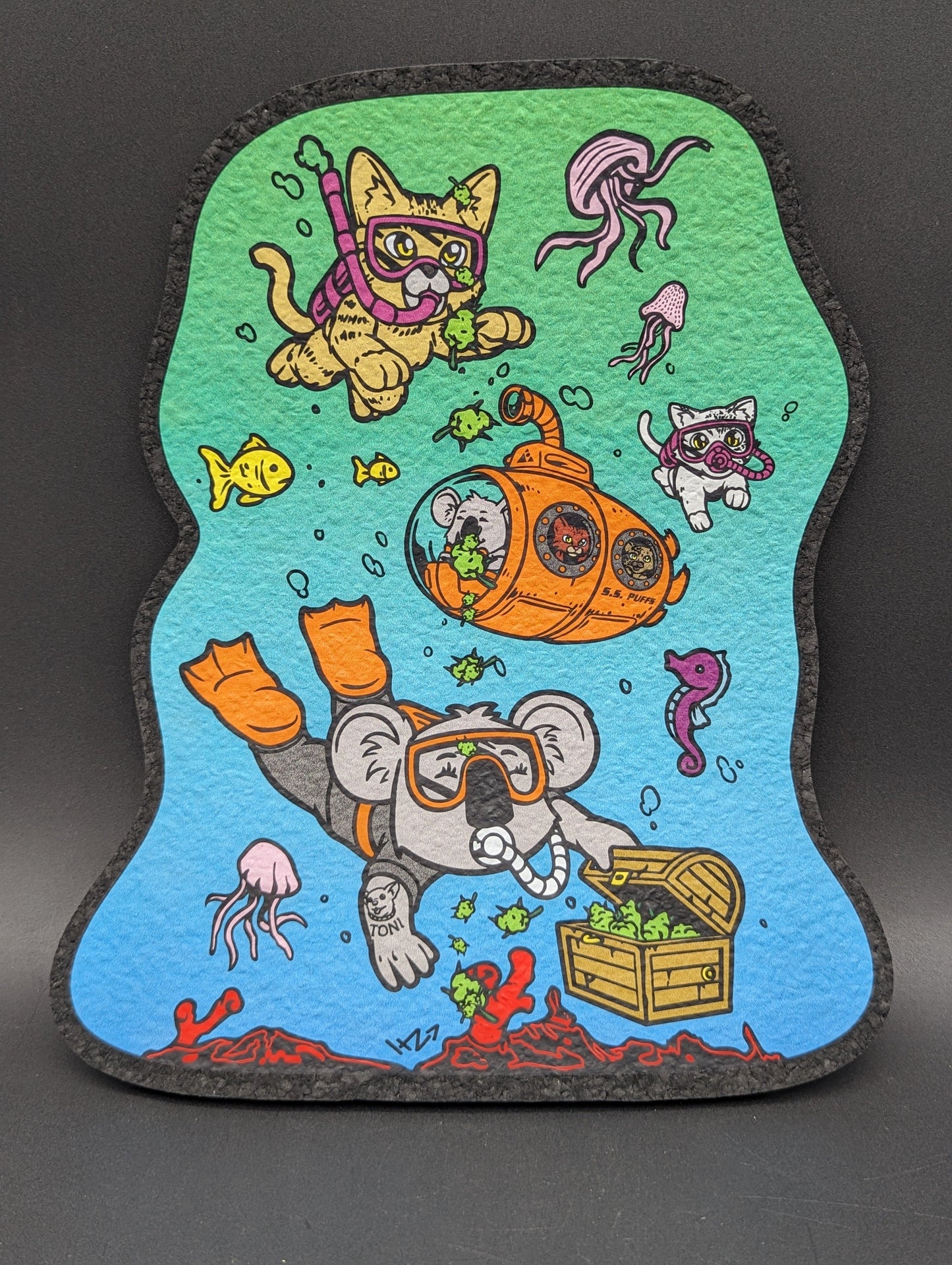 Milkyway x Koala Puffs "Catlantis" Moodmat - Meech Madness Smoke Shop