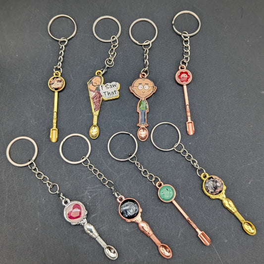 Mini Keychain Scooper Dab Tools-Avernic Smoke Shop