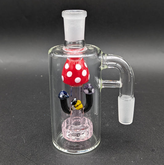 Mushroom Ash Catcher w/ Showerhead Perc 14mm 90 Degrees-Avernic Smoke Shop