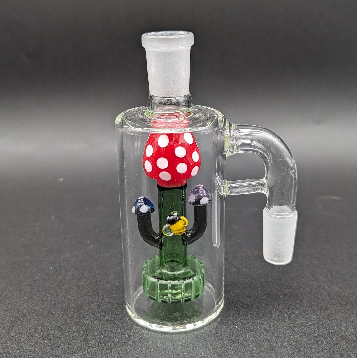 Mushroom Ash Catcher w/ Showerhead Perc 14mm 90 Degrees-Avernic Smoke Shop