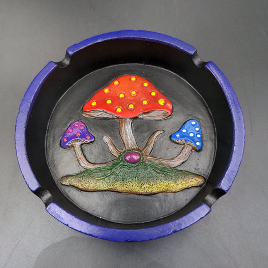 Mushroom Round Polyresin Ashtray | 4.25"-Avernic Smoke Shop