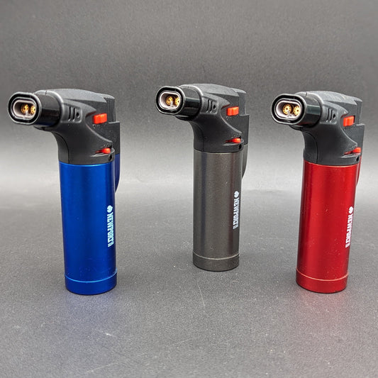 Newport Double Flame Torch Lighter | 4.6" | Assorted Colors-Avernic Smoke Shop