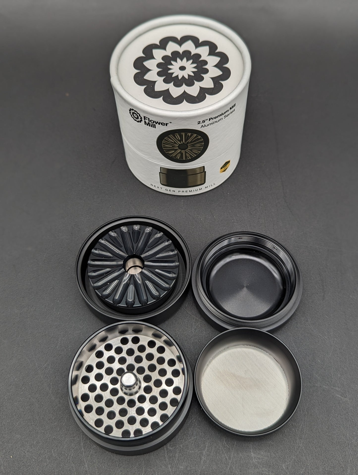 Next Gen Premium 2.5" Flower Mill - Aluminum-Avernic Smoke Shop