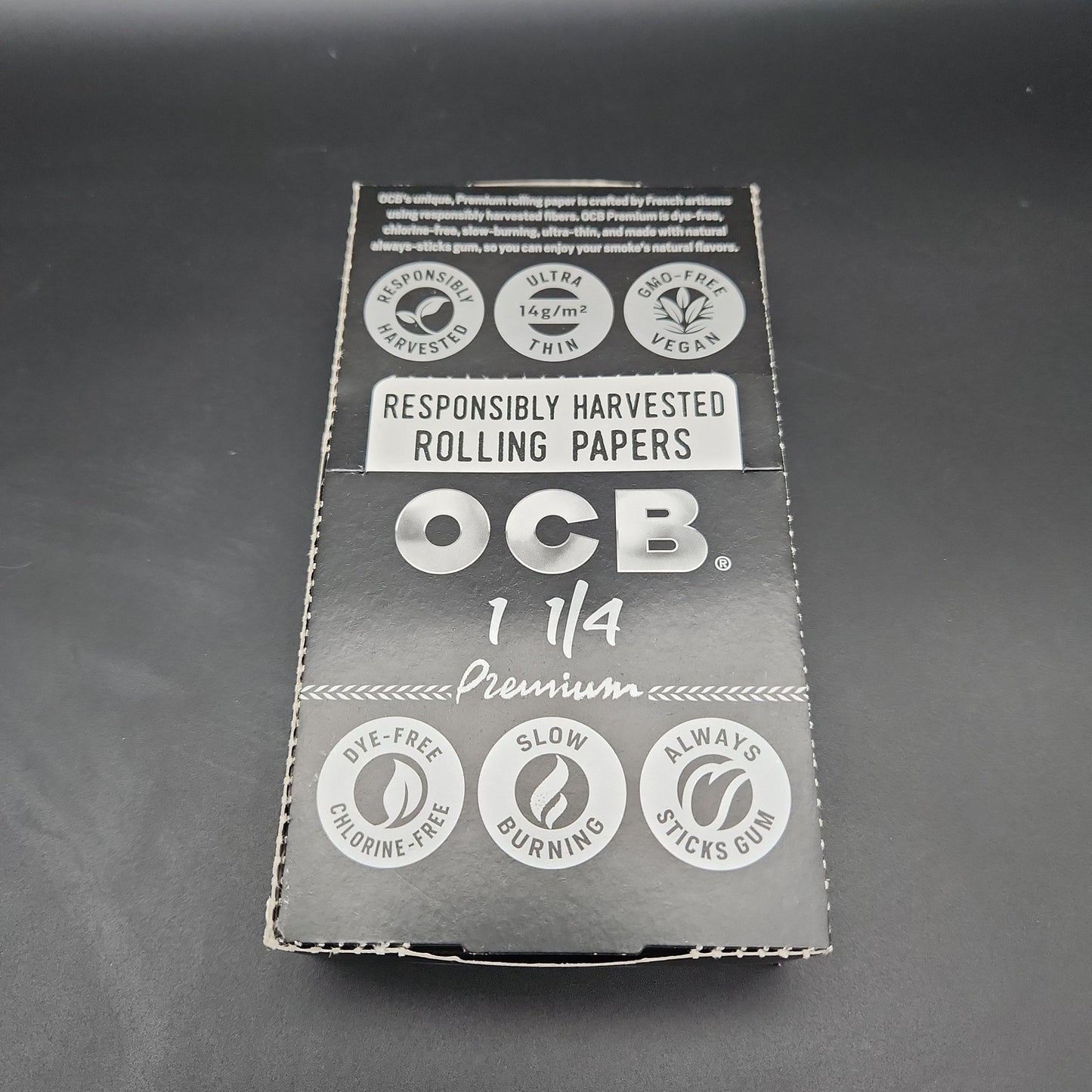 OCB Premium 1 1/4 Rolling Paper - Box of 24 - Meech Madness Smoke Shop