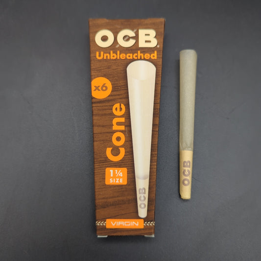 OCB Virgin Cones 1 1/4 - 6 Pack-Meech Madness Smoke Shop