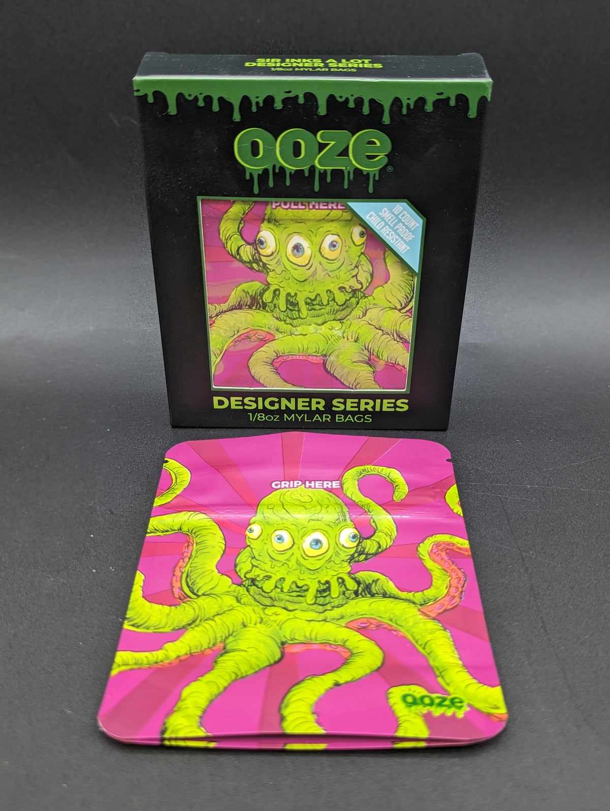 Ooze Designer Series Mylar 1/8 Bags | 10 pack-Meech Madness Smoke Shop