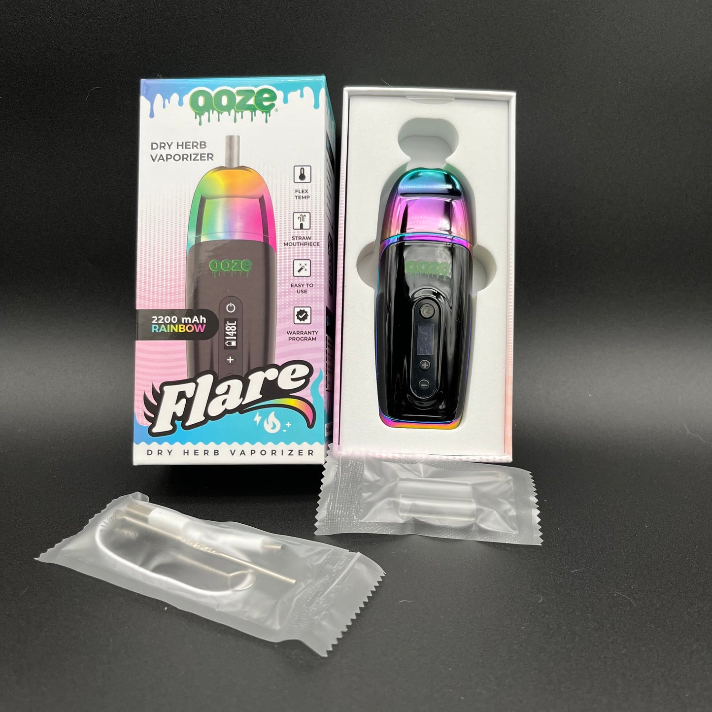 Ooze Flare Dry Herb Vaporizer | 2200mAh-Avernic Smoke Shop