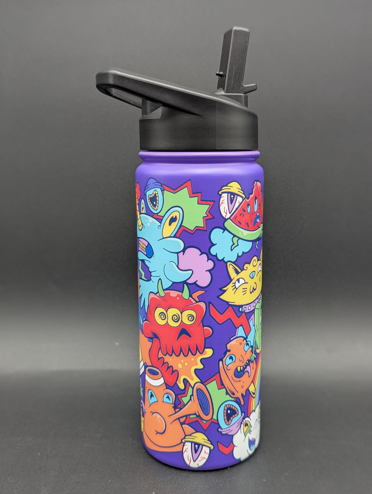 Ooze Stainless Steel 18oz Water Bottle with Straw-Meech Madness Smoke Shop
