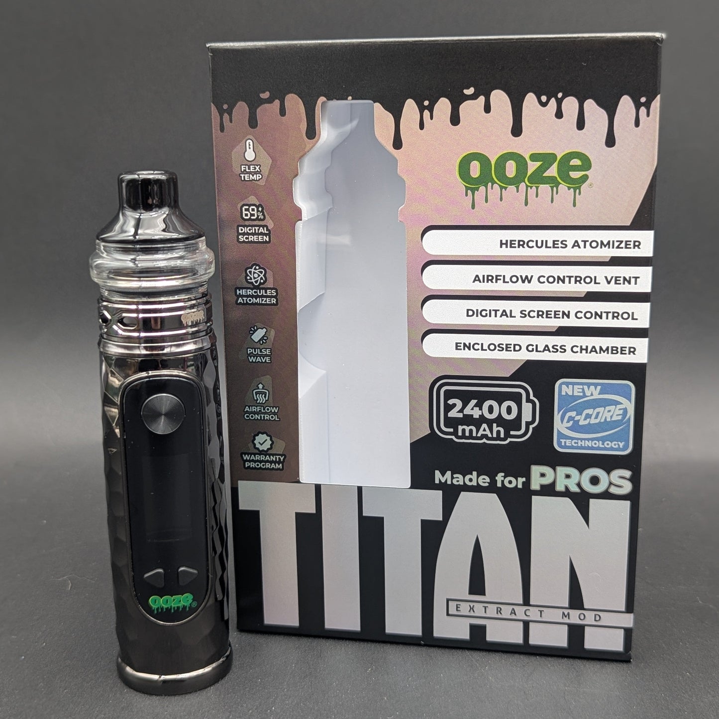 Ooze Titan Extract Mod – 2400 mAh C-Core-Meech Madness Smoke Shop