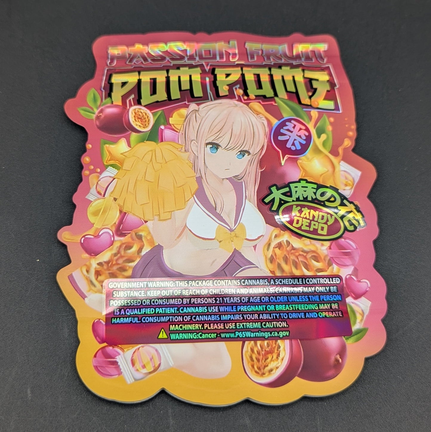 Passion Fruit Pom Poms 3.5g Mylar Bag-Avernic Smoke Shop
