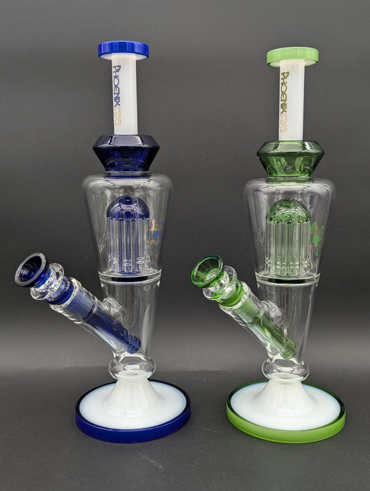 Phoenix 12" Reverse Beaker w/ Tree Perc-Avernic Smoke Shop