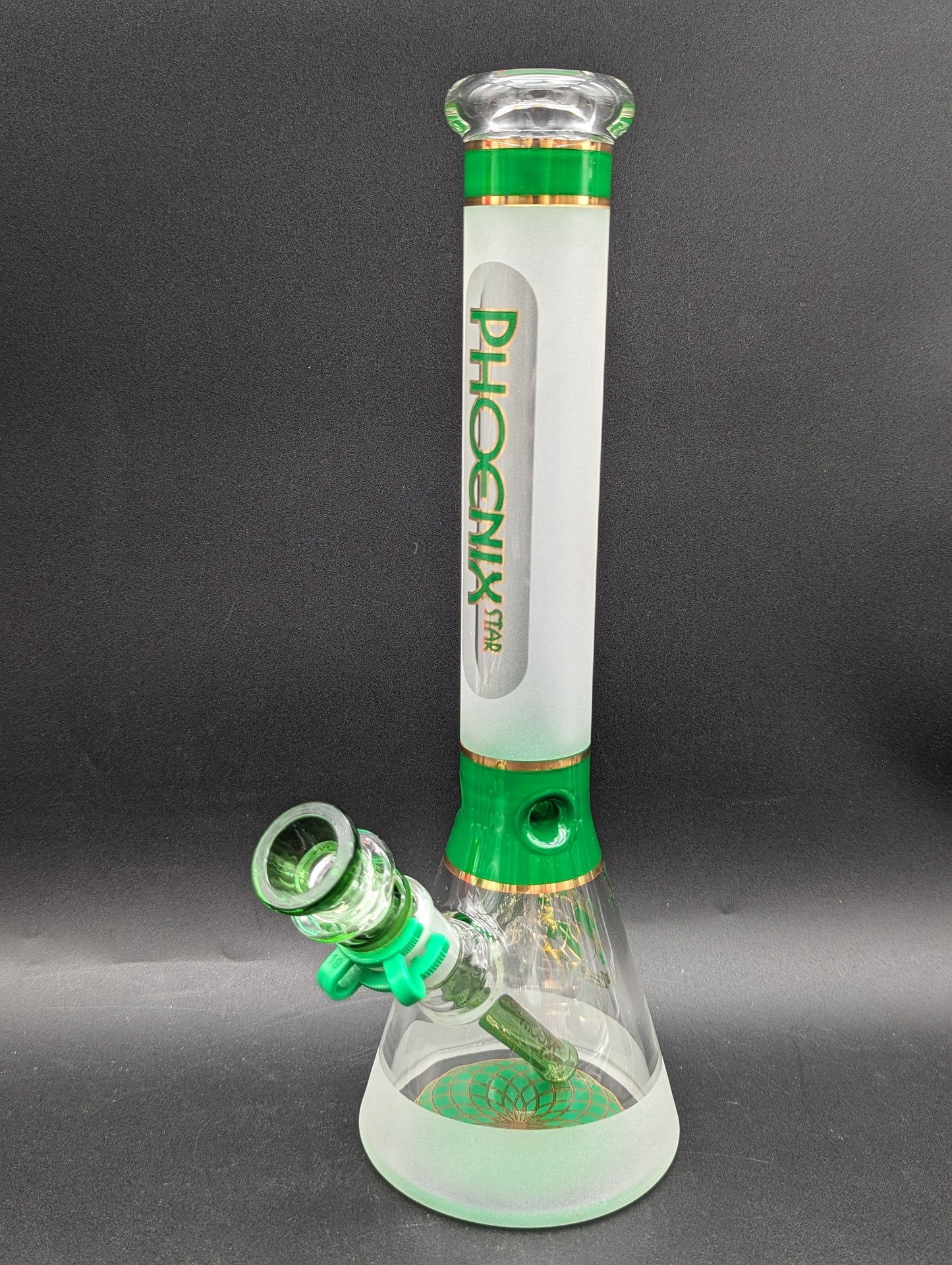 Phoenix 13" Sandblasted Color Accent Beakers-Avernic Smoke Shop