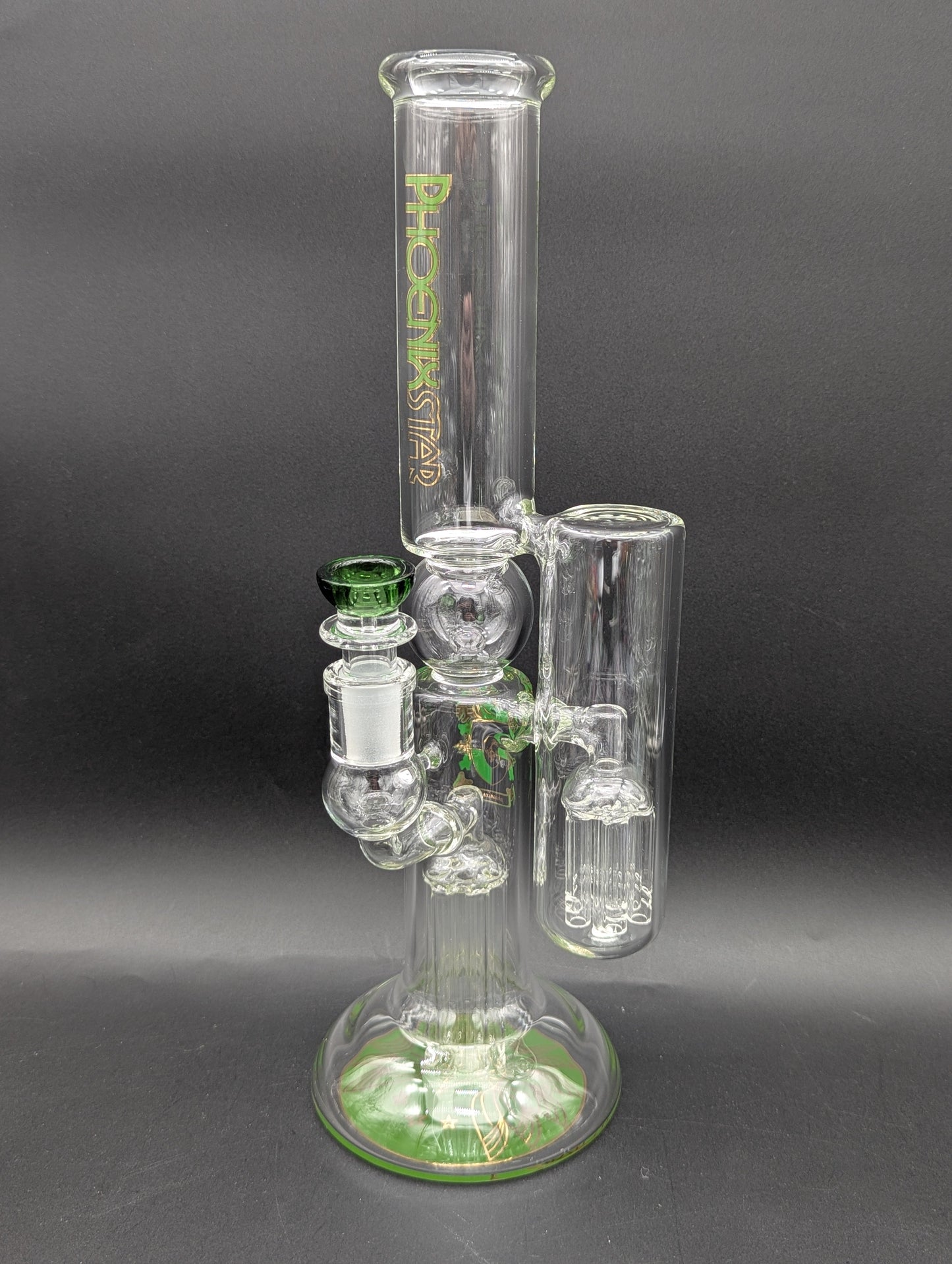 Phoenix 14" Dual Tree Side Perc Bong-Avernic Smoke Shop