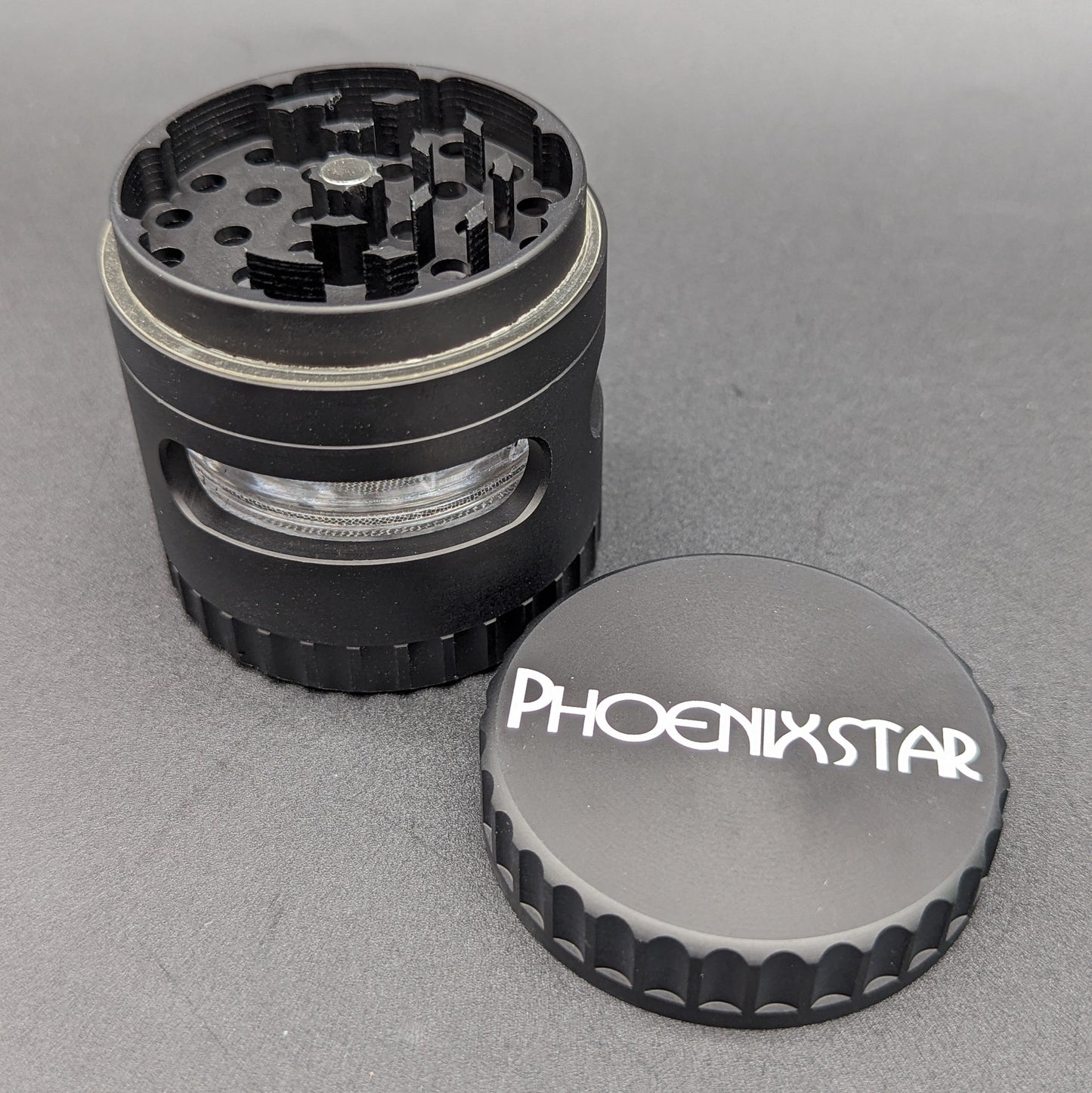 Phoenix 2.5" Gripped Grinder w/ Window-Avernic Smoke Shop