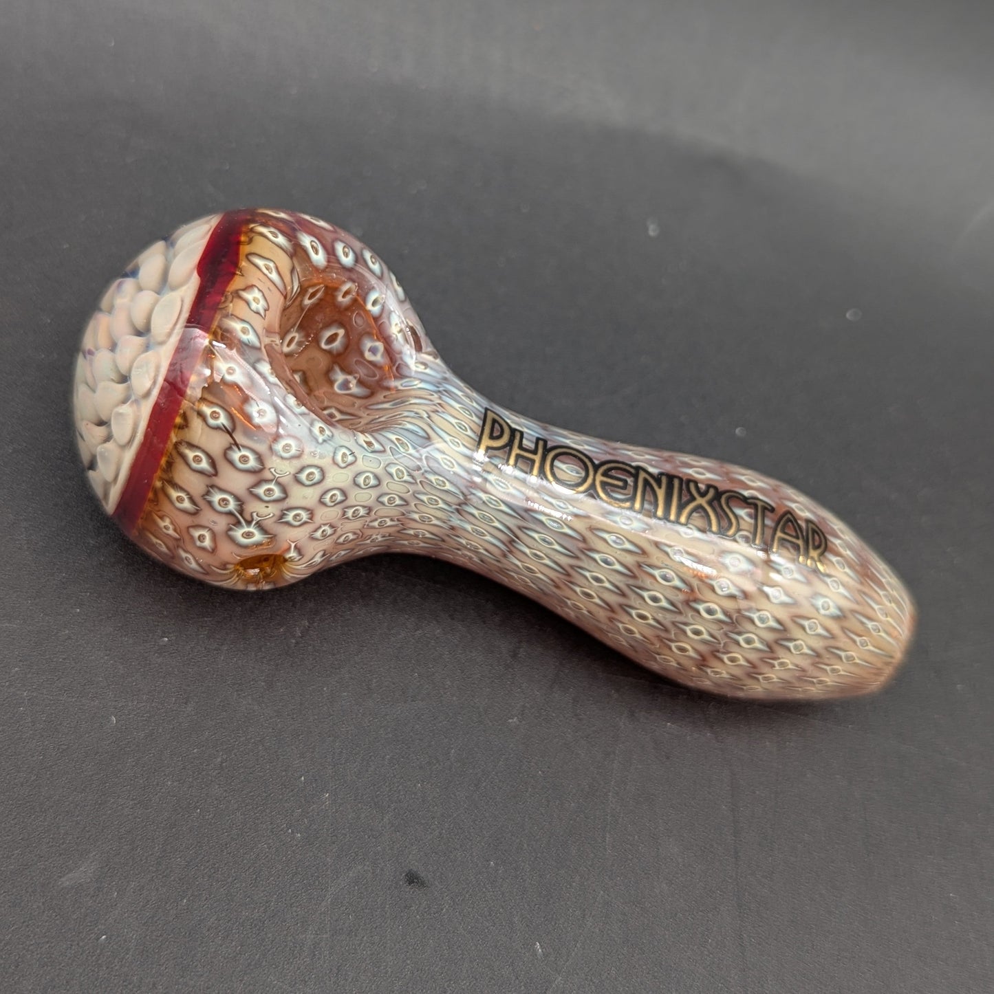 Phoenix Bubble Matrix Pipe W/ Polka Dot Cap-Avernic Smoke Shop