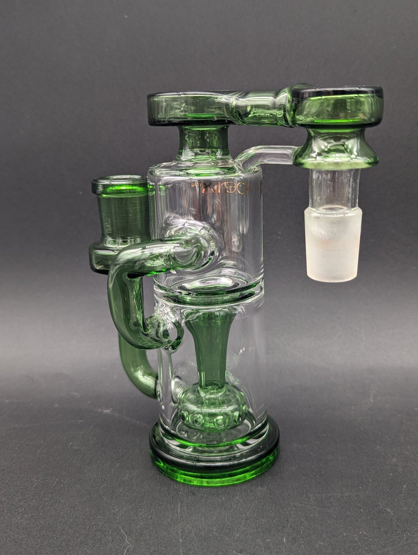 Phoenix Recycler Ash Catcher w/ Drain 18mm 90 Degrees - Meech Madness Smoke Shop