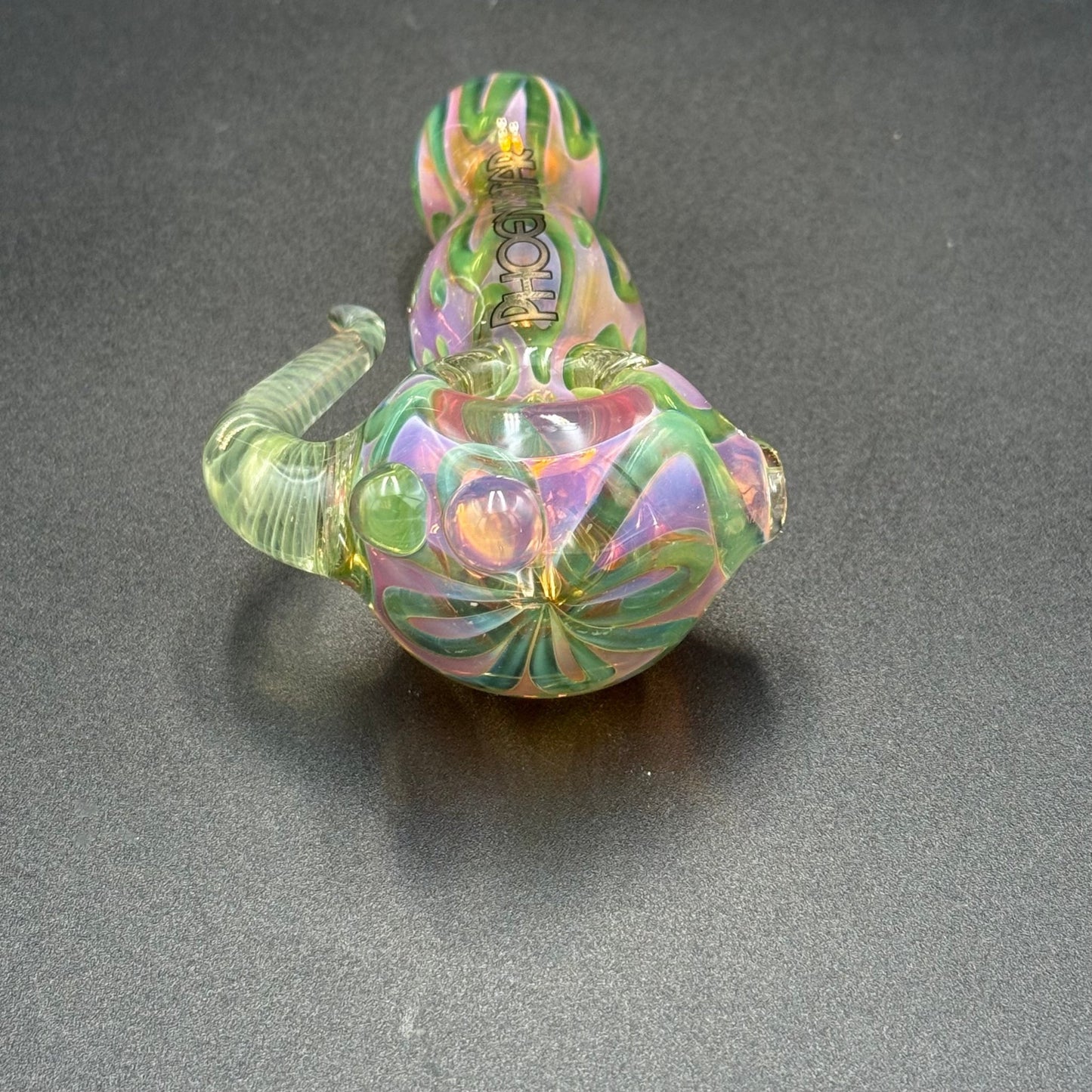 Phoenix Star Silver Fumed Spoon Pipe - Meech Madness Smoke Shop