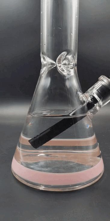 Pulsar Black Downstem Water Pipe | 18" | 14mm - Meech Madness Smoke Shop