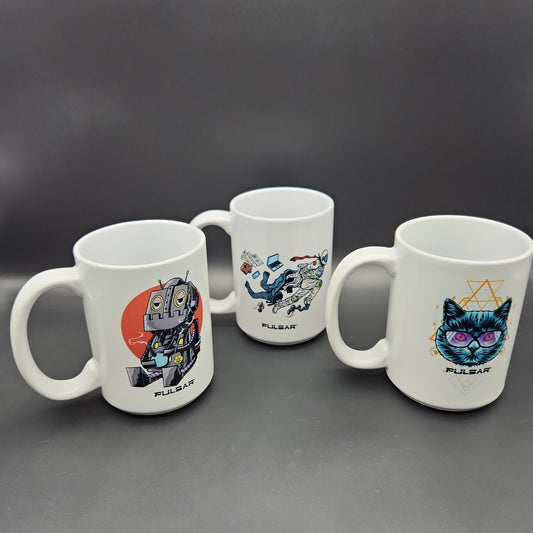 Pulsar Ceramic Mug | 15oz-Meech Madness Smoke Shop