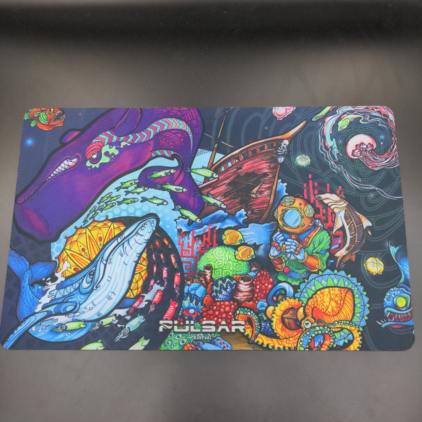 Pulsar DabPadz Large Dab Mat | Psychedelic Ocean - Meech Madness Smoke Shop
