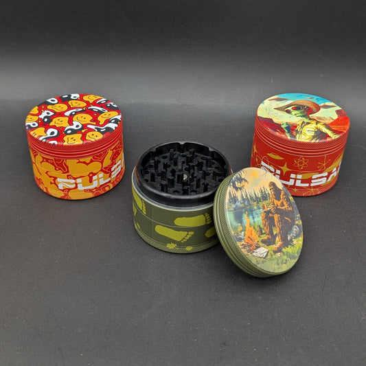 Pulsar Design Series V2 Aluminum Grinder | 4pc | 2.5"-Avernic Smoke Shop