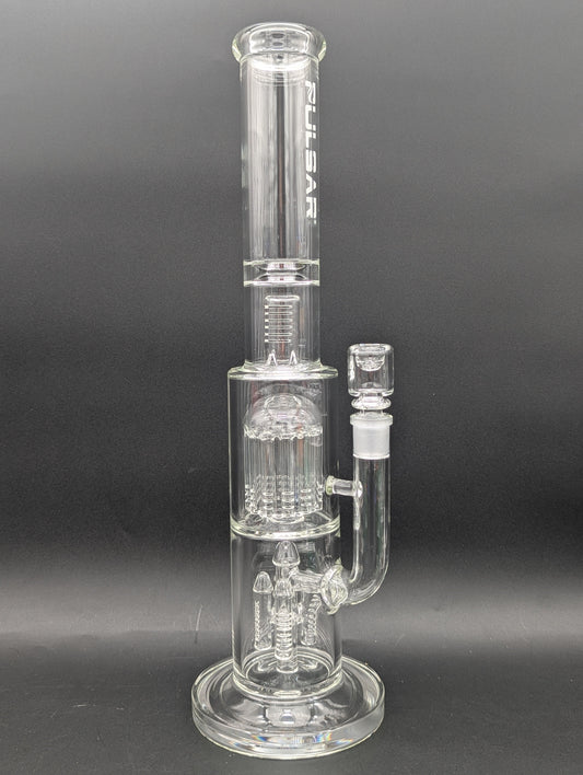 Pulsar Double Chamber Rocket Perc Bong 15"-Avernic Smoke Shop