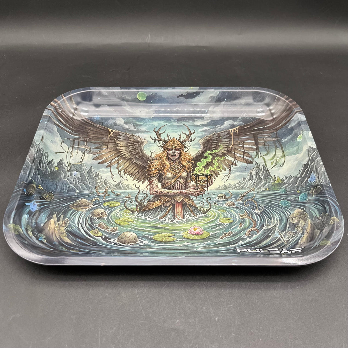 Pulsar Large Metal Rolling Tray | Mage Angel | 13"x11"