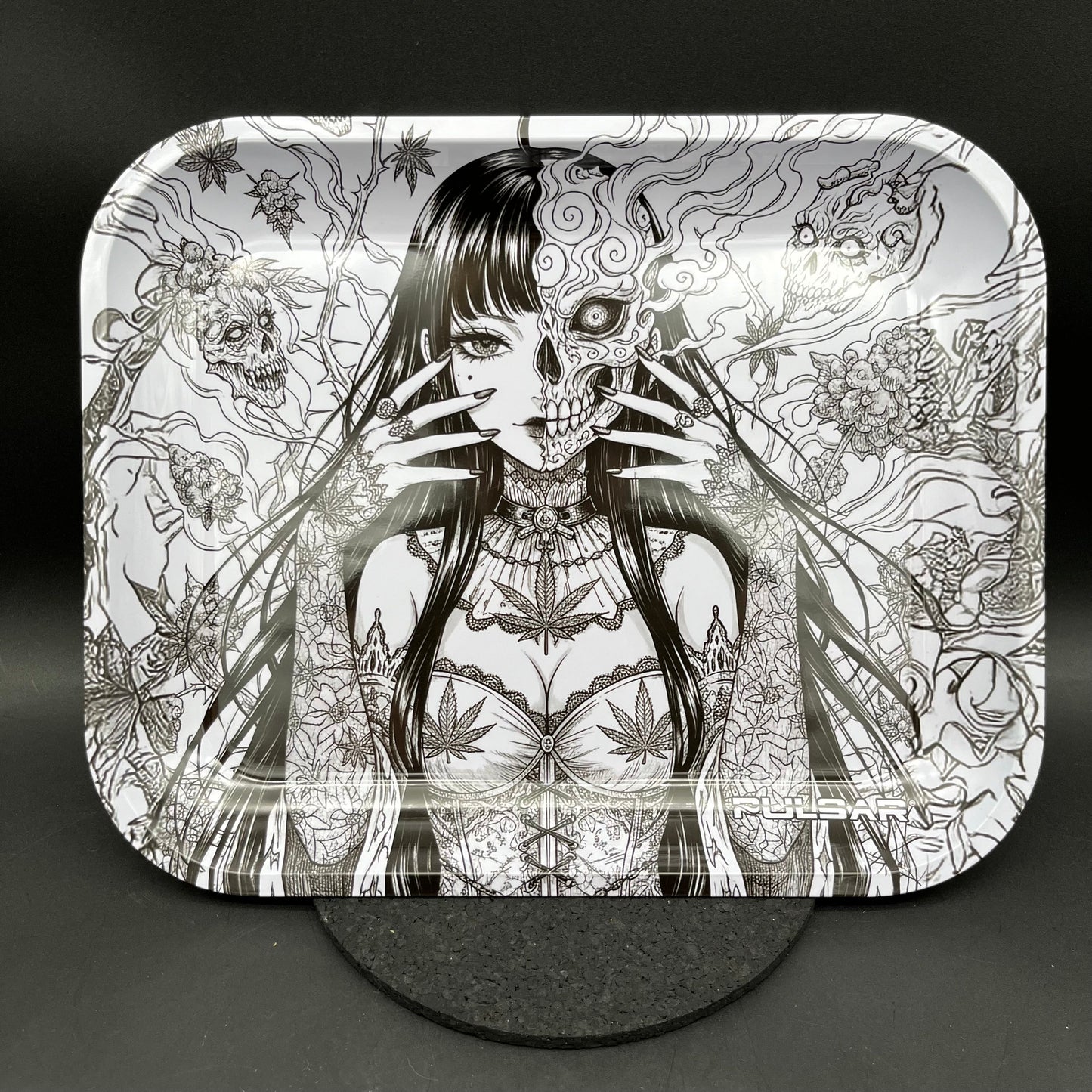 Pulsar Large Metal Rolling Tray | The Courier | 13"x11"-Avernic Smoke Shop