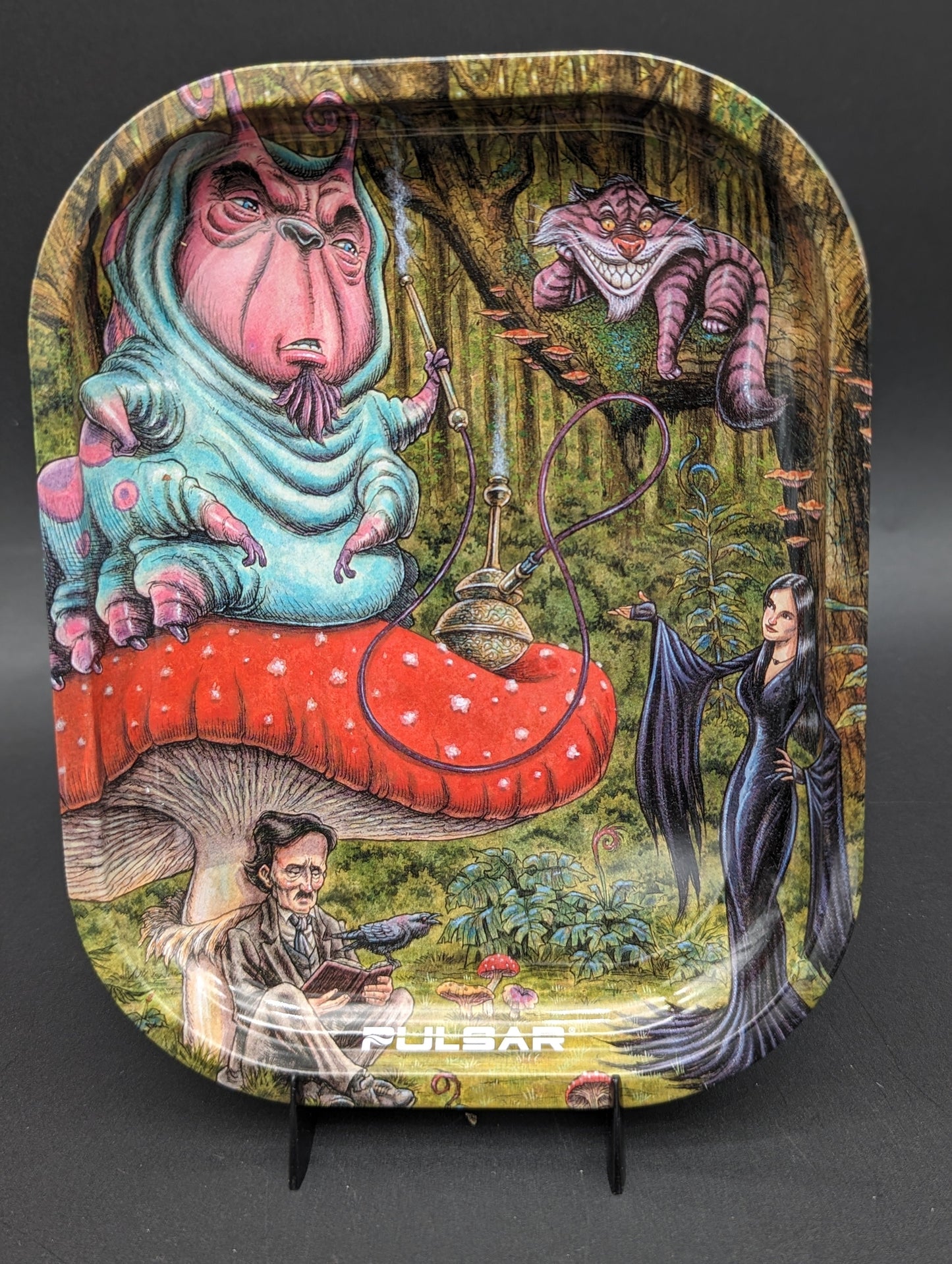 Pulsar Mini Metal Rolling Tray | Malice in Wonderland | 7" x 5.5" - Meech Madness Smoke Shop