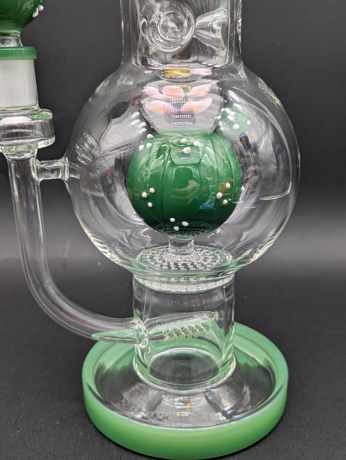 Pulsar Peyote Bloom Bubble Base Glass Water Pipe | 12.25"-Avernic Smoke Shop
