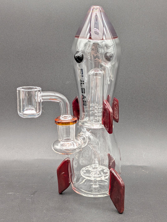 Pulsar Rocket Ship Glass Dab Rig | 8.25"