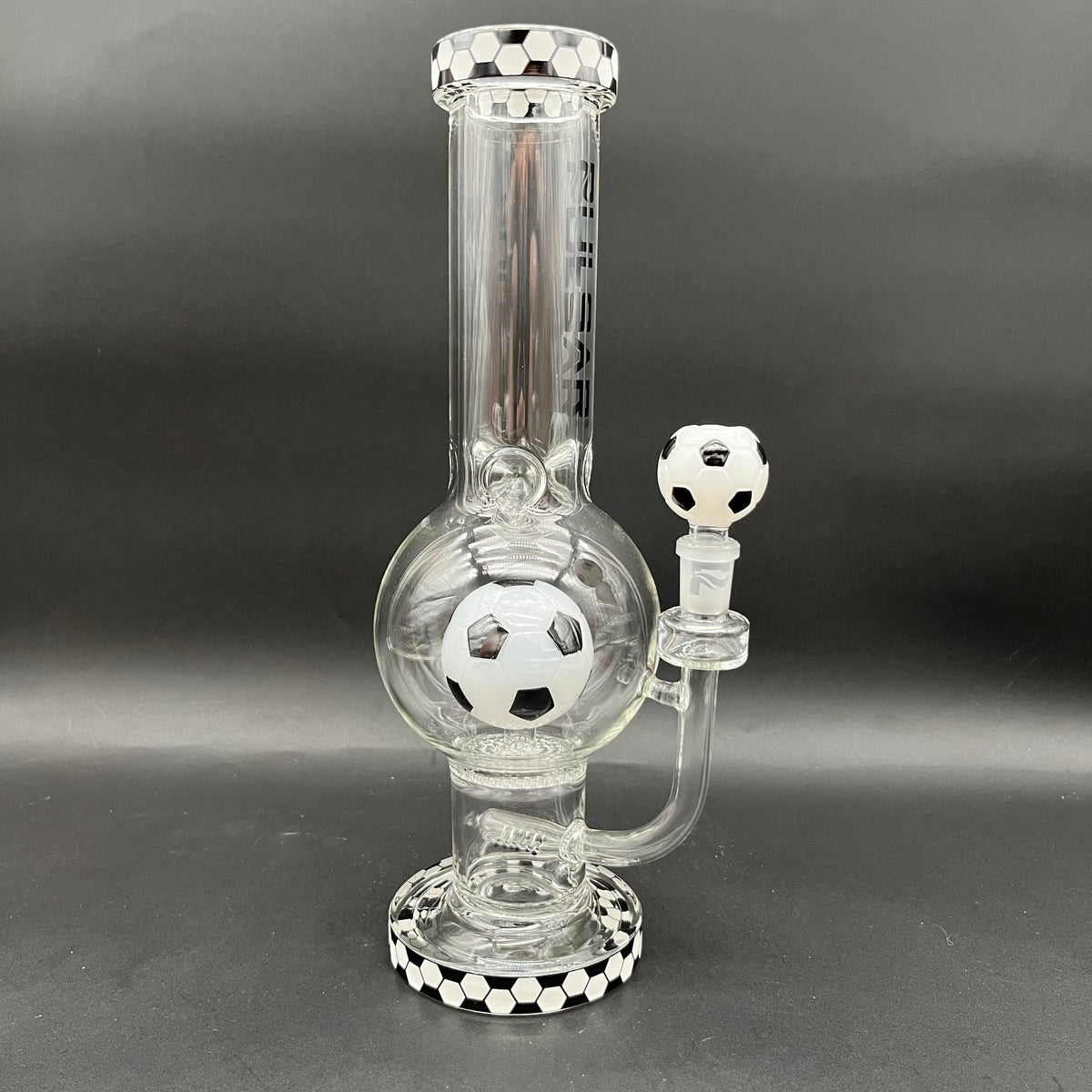 Pulsar Soccer Celebration Bubble Base Glass Water Pipe | 12.5"-Avernic Smoke Shop