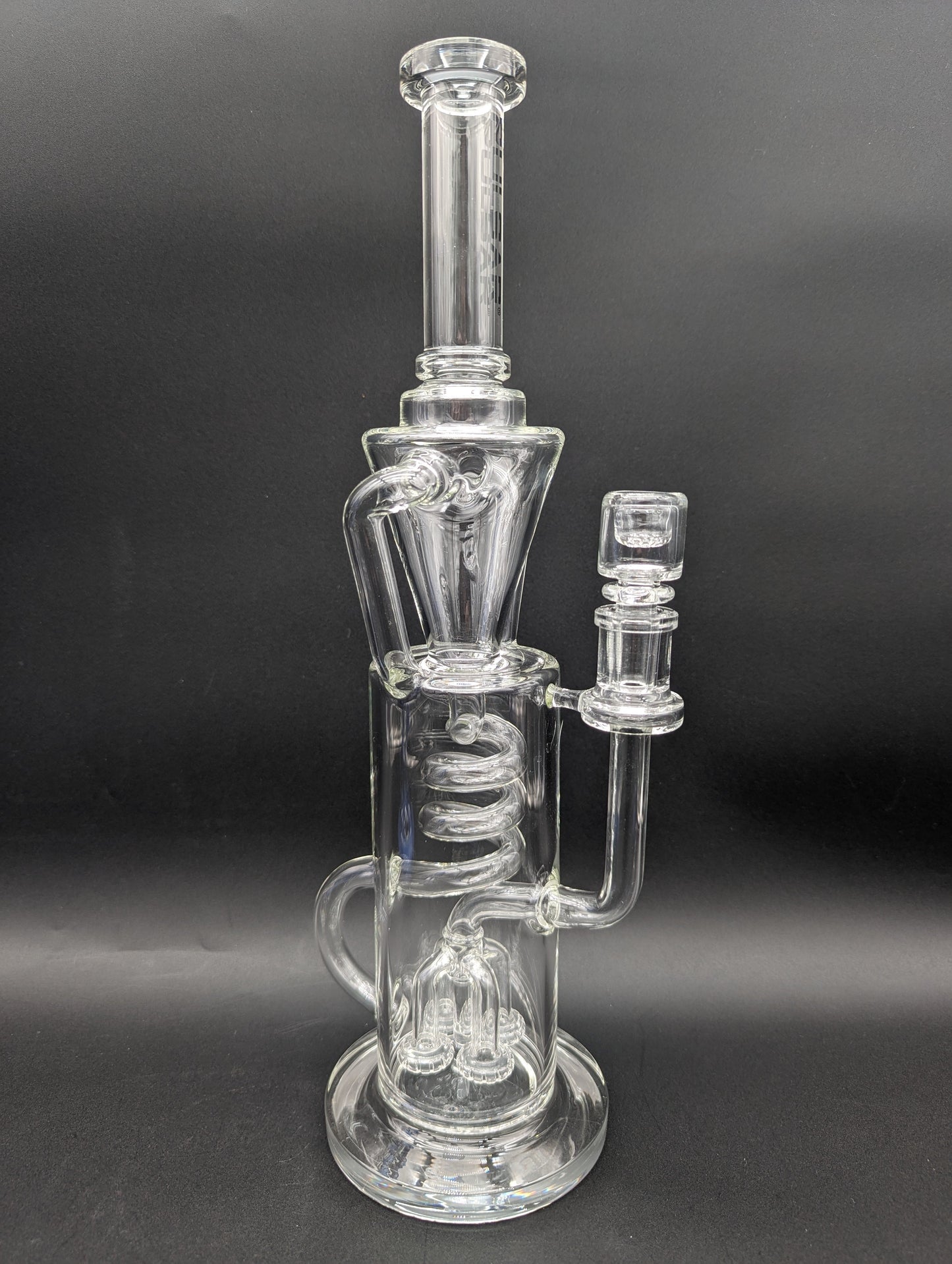 Pulsar Twister Glass Recycler Water Pipe | 14.5"-Avernic Smoke Shop